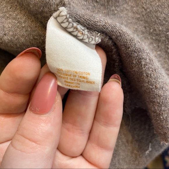 Anthro Saturday Sunday taupe waterfall hooded Cotton Knit cardigan Extra small - Picture 10 of 11